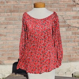 Ivy Jane floral oversized boho blouse